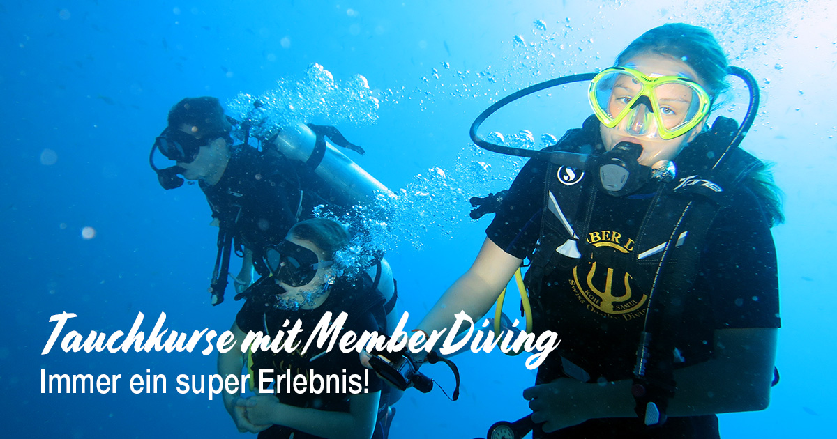 Tauchkurse mit Member Diving - Immer ein super Erlebnis