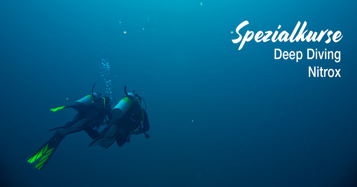 Spezialkurse - Deep Diving und Nitrox