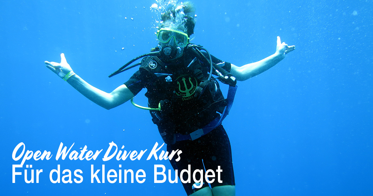 Open Water Diver für das kleine Budget