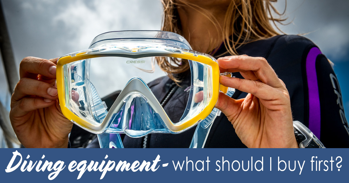 Diving equipment - what should I buy first EN