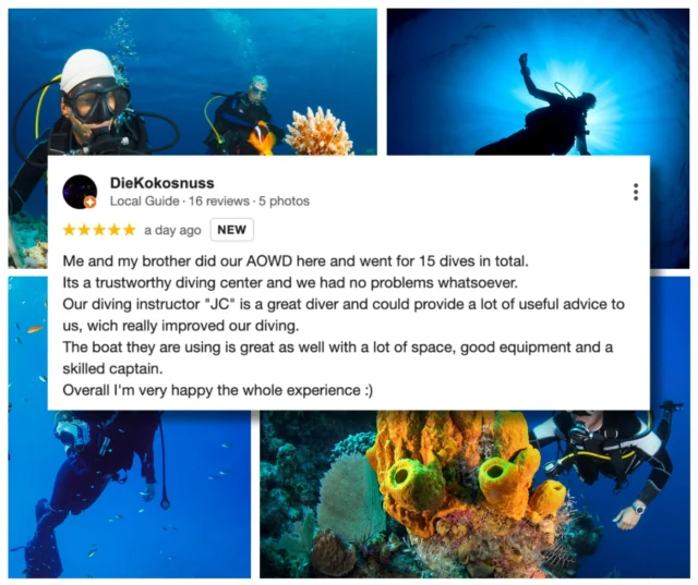 What's it like doing the Advanced Open Water Diving Course with us on Koh Samui? Here's what a recent customer had to say
#divingsamui #kohsamui #openwaterdivercourse #advancedopenwaterdiver #diving #scubadiving