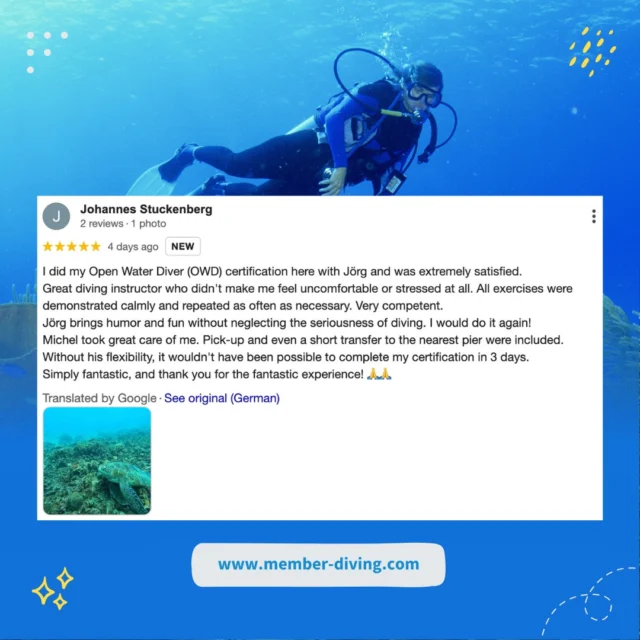 Ever dreamt of gliding through warm blue water, breathing easy, and feeling 100 % confident in every skill? That’s what we do—personal-pace training, pickup & pier transfers included, plus instructors who make you laugh while you learn.Ready to earn your fins? Contact us now and let’s turn that dream into your next adventure. 🐠🤿